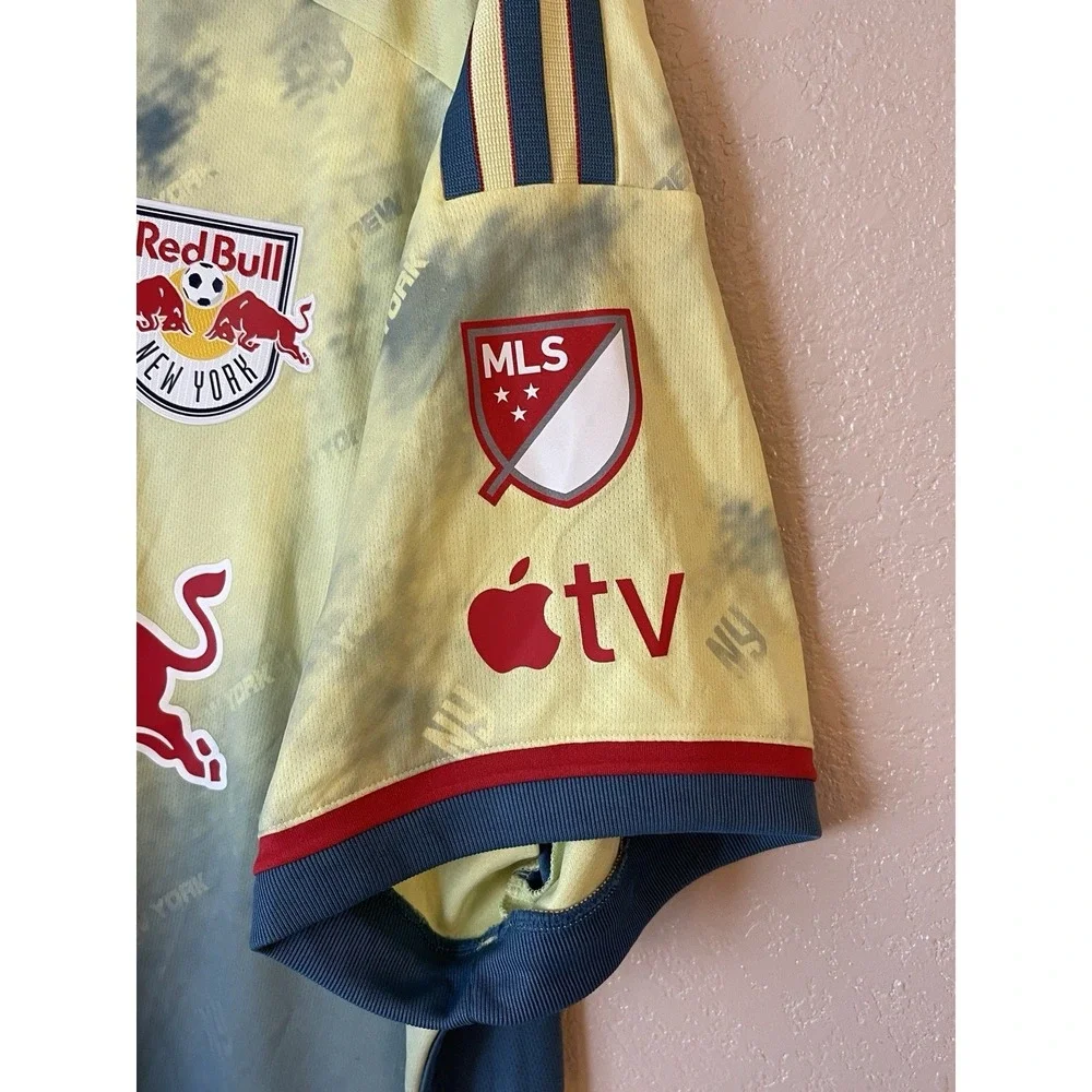 Men's 3XL NWOT New York Red Bulls John Tolkin #47 Adidas 2023 Jersey Yellow